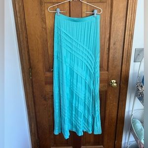 Soft Surroundings Turquoise Maxi Skirt